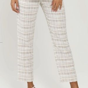 00 something navy tweed pants